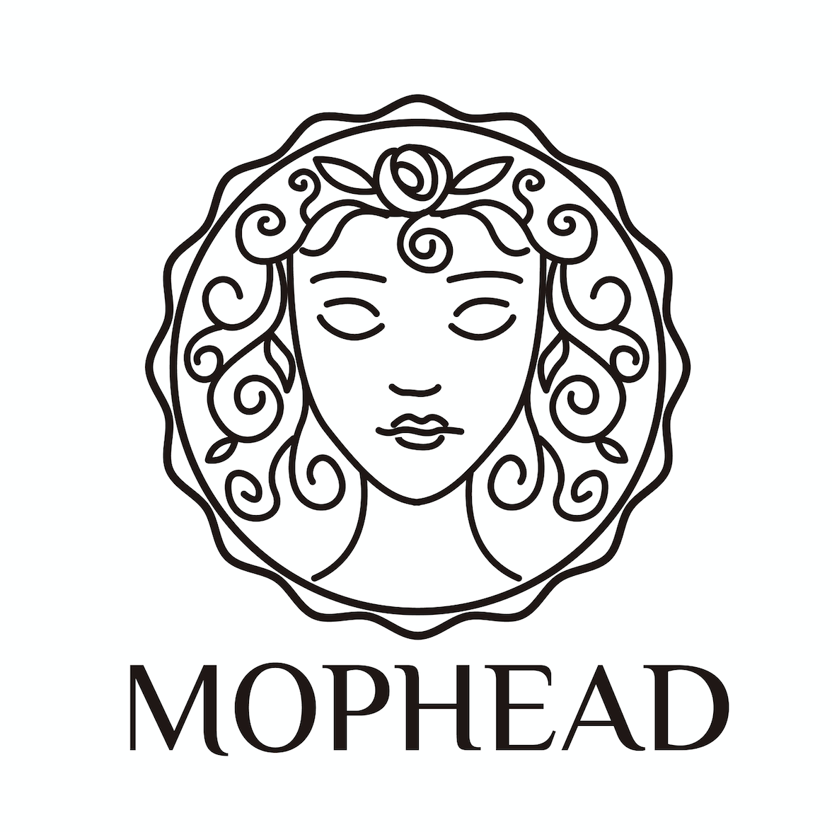 Mophead logo (white base)